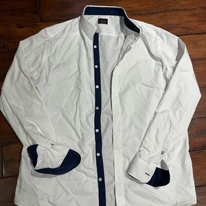 Men’s untuckit dress shirt slim XXL